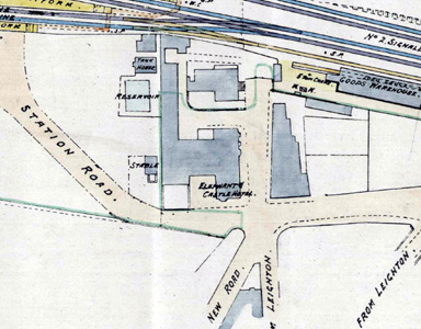 Plan showing the Elephant and Castle
